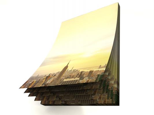 2. WAHL - Motivpapierblock New York Skyline,  50 Blatt, DIN A5